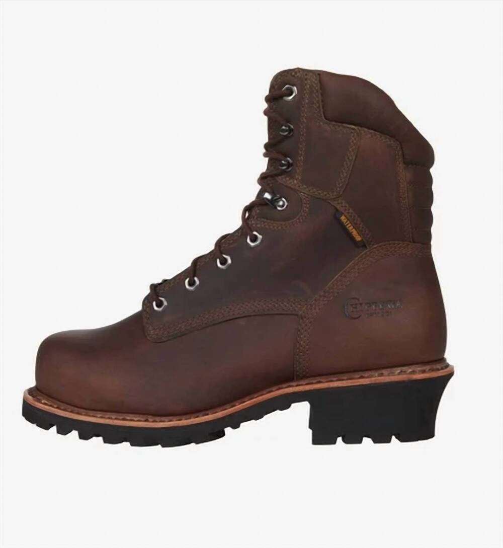 NEW CHIPPEWA men's logger nano composite toe boot in brown